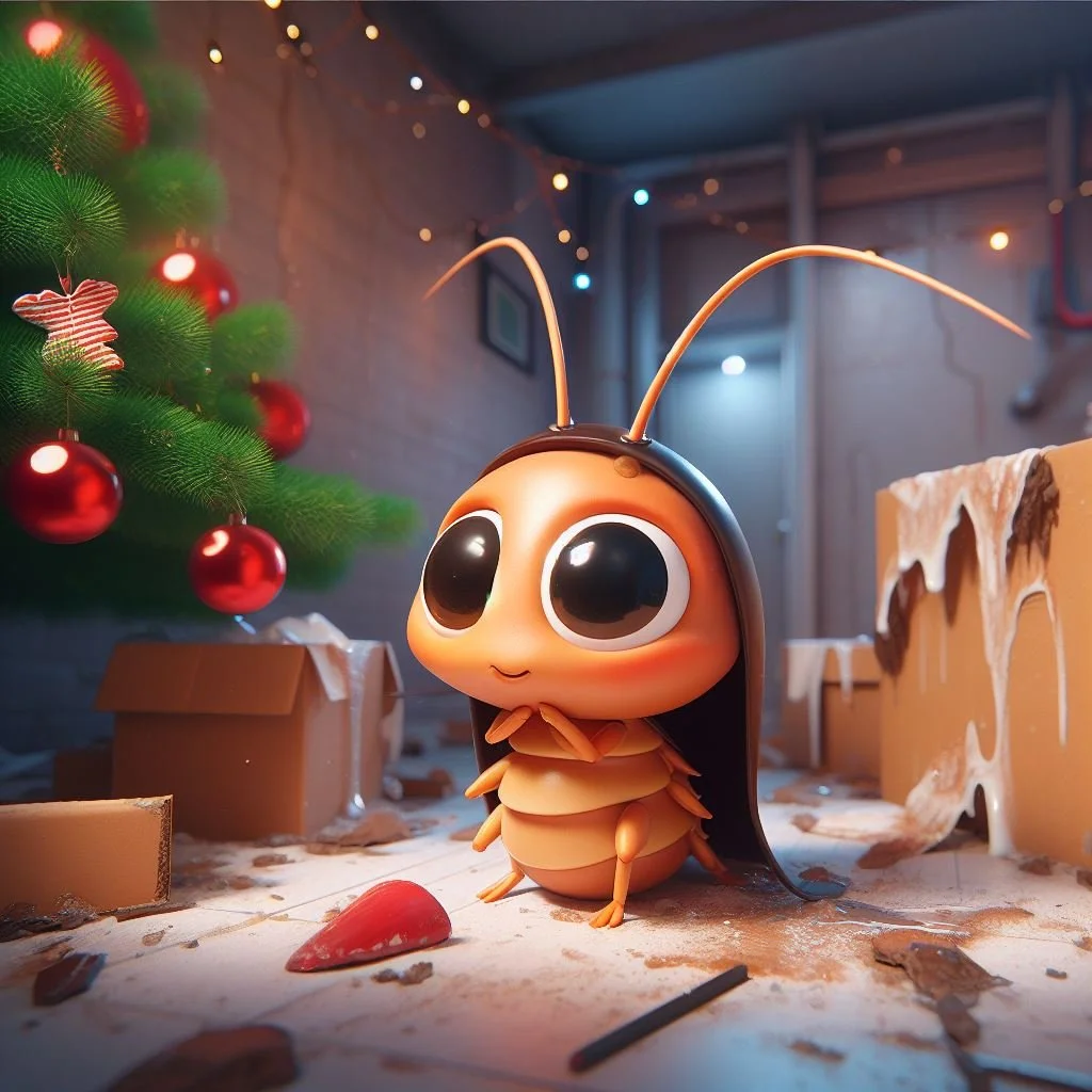 Atmospheric unveils Carter the Cockroach in "post-collapse" Christmas campaign