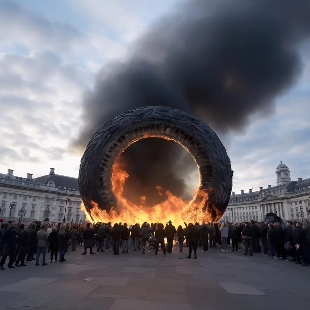 Atmospheric creates world first “Carbon Neutral” tyre fire